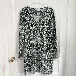 Diane von Furstenberg Reina 70s Flower Sheath Mod Silk Blend Dress Size 8 $398